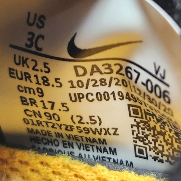 Nike Toddler Reposto TD Sneakers Atheltic Shoes 3C Black Fuchsia Glow Slip On - Picture 4 of 7